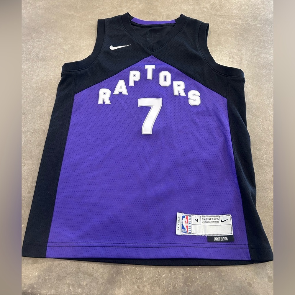 Toronto Raptors basketball jersey. Nike. Size Medium youth.